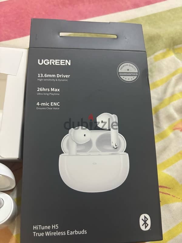 سماعه ويرليس ugreen Hitune H5 جديده …. لم تستخدم 0