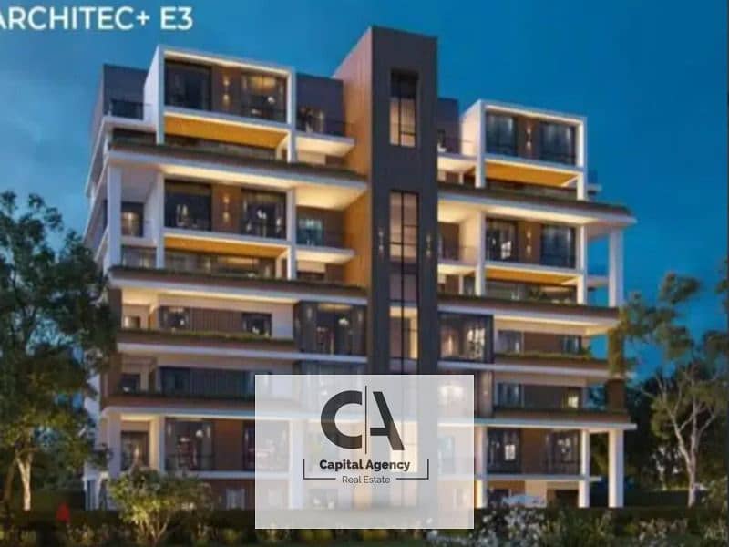 With a 5% down payment and equal installments an apartment for sale in the heart of the New Capital a prime location in Il Bosco Compound 0