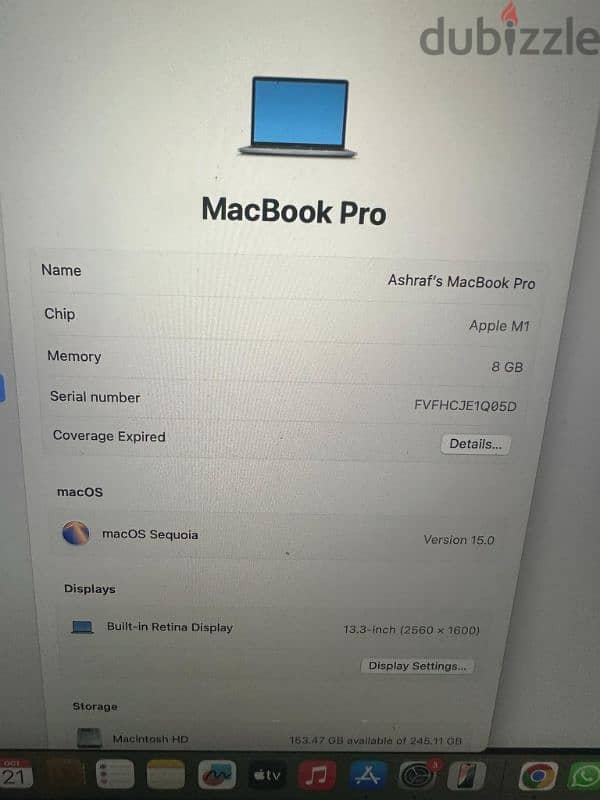 Macbook pro m1 2020 بحاله ممتازه 3