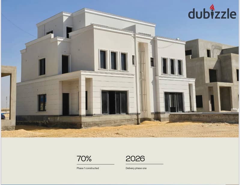 7-bedroom villa in Sheikh Zayed, 9-year installments, Naia West, next to Sodic 0