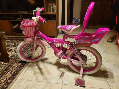 Girl pink bike