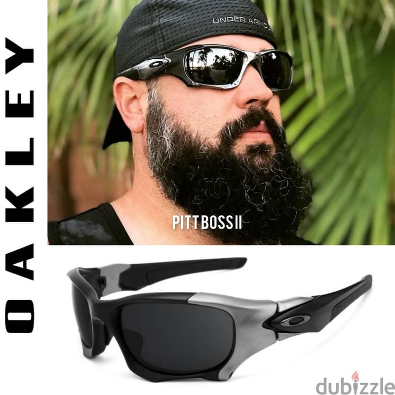 Oakley Polarized Pit Boss نظارة شمس أمريكى بحالة ممتازة 0