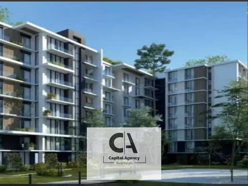 With a 5% down payment an apartment for sale with two rooms a lake view a prime location in the heart of the new capital in Il Bosco Compound 0