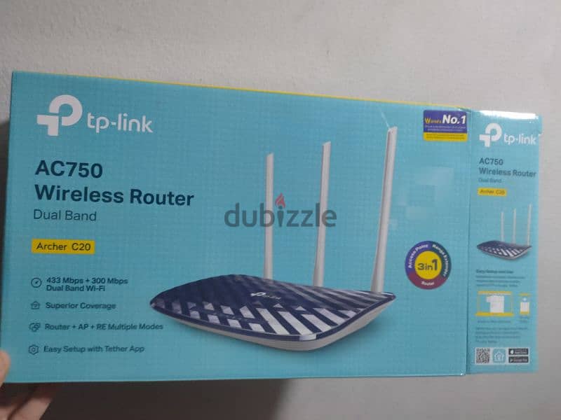 راوتر اتصالات Tp-linkDsl-224 / اكسس بوينت   Tp-link Ac750 3