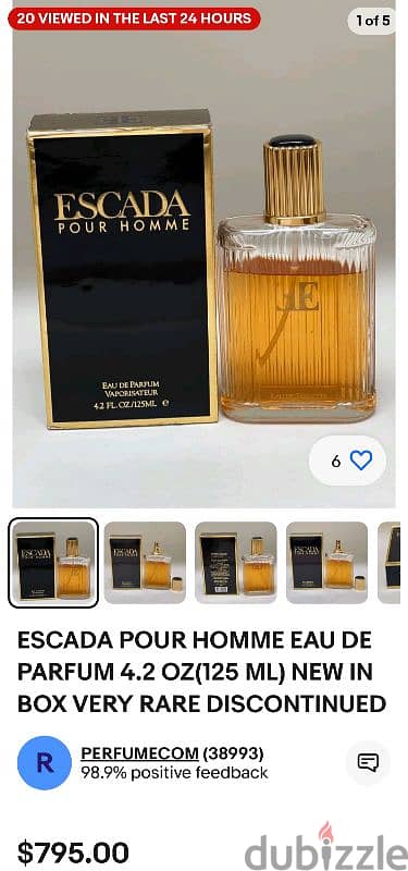 برفان  (125ML ) Escada اوريچينال بدون العلبه للأسف. 3