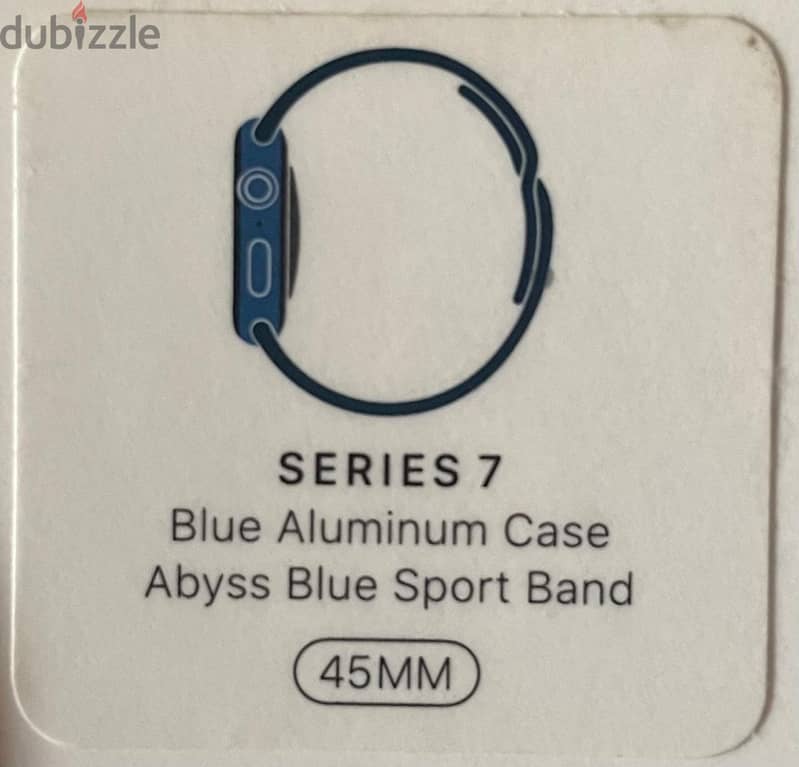 Apple Watch Series 7, Blue Aluminum Case, Abyss Blue Sport Band, 45 MM 7