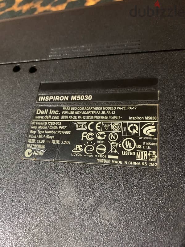 DELL inspiron M5030 4