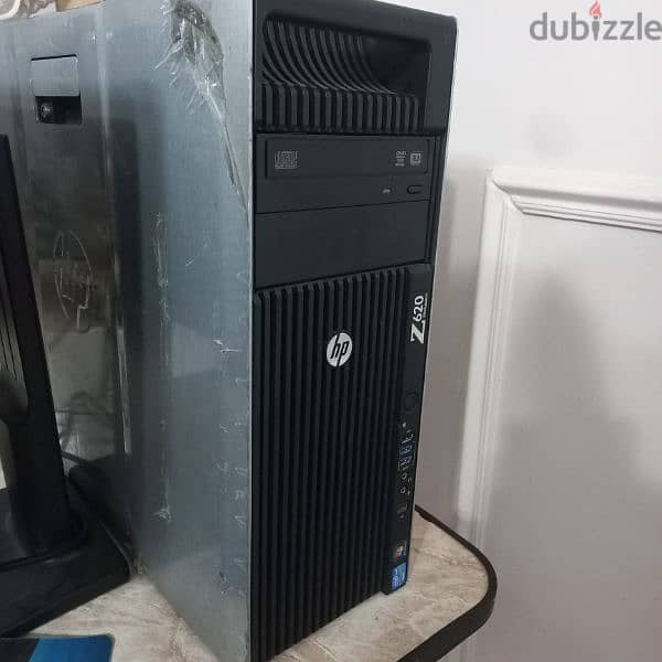 كمبيوتر HP Z620 +شاشه HP 1