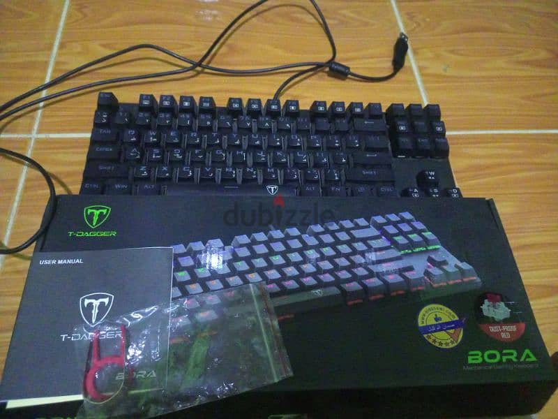 T-DAGGER TGK313 Rainbow Gaming Mechanical Keyboard Red Switch 1