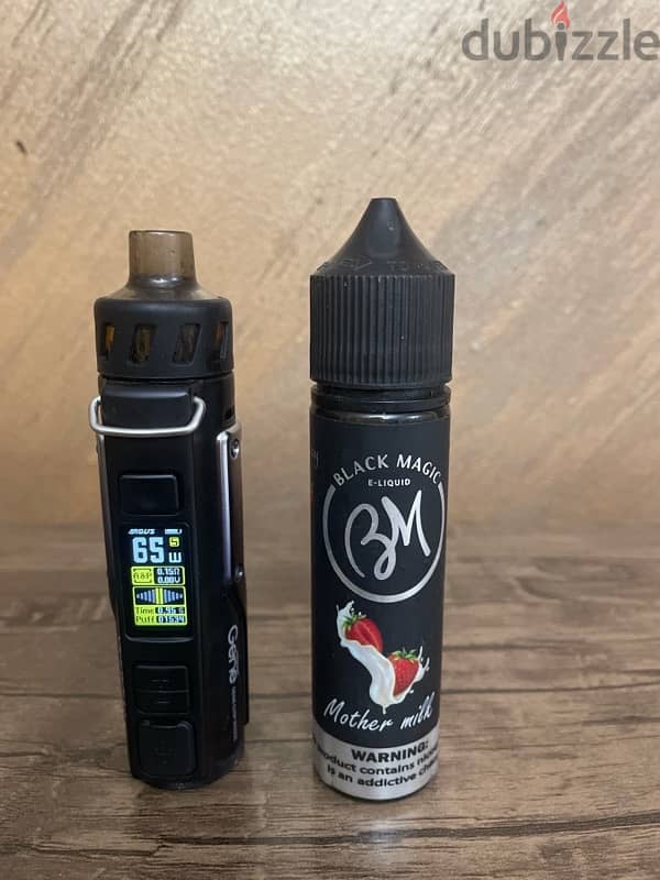 Argus pro 80wat vape+DLtank+MTL tank + 2coil+liquid (Black Magic ) 4