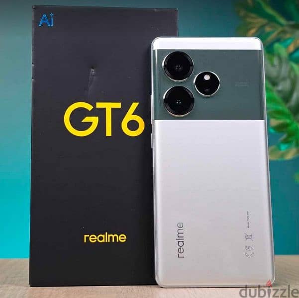 realme gt 6 version global 12 ram 256 جديد متبرشم 0