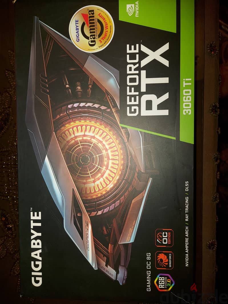 كارت شاشة Gigabyte RTX 3060 TI 0