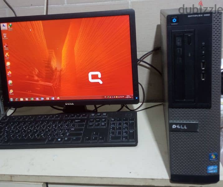 dell optiplex 390 core i3 desktop computerكمبيوتر وشاشة ٢٠ بوصة 2