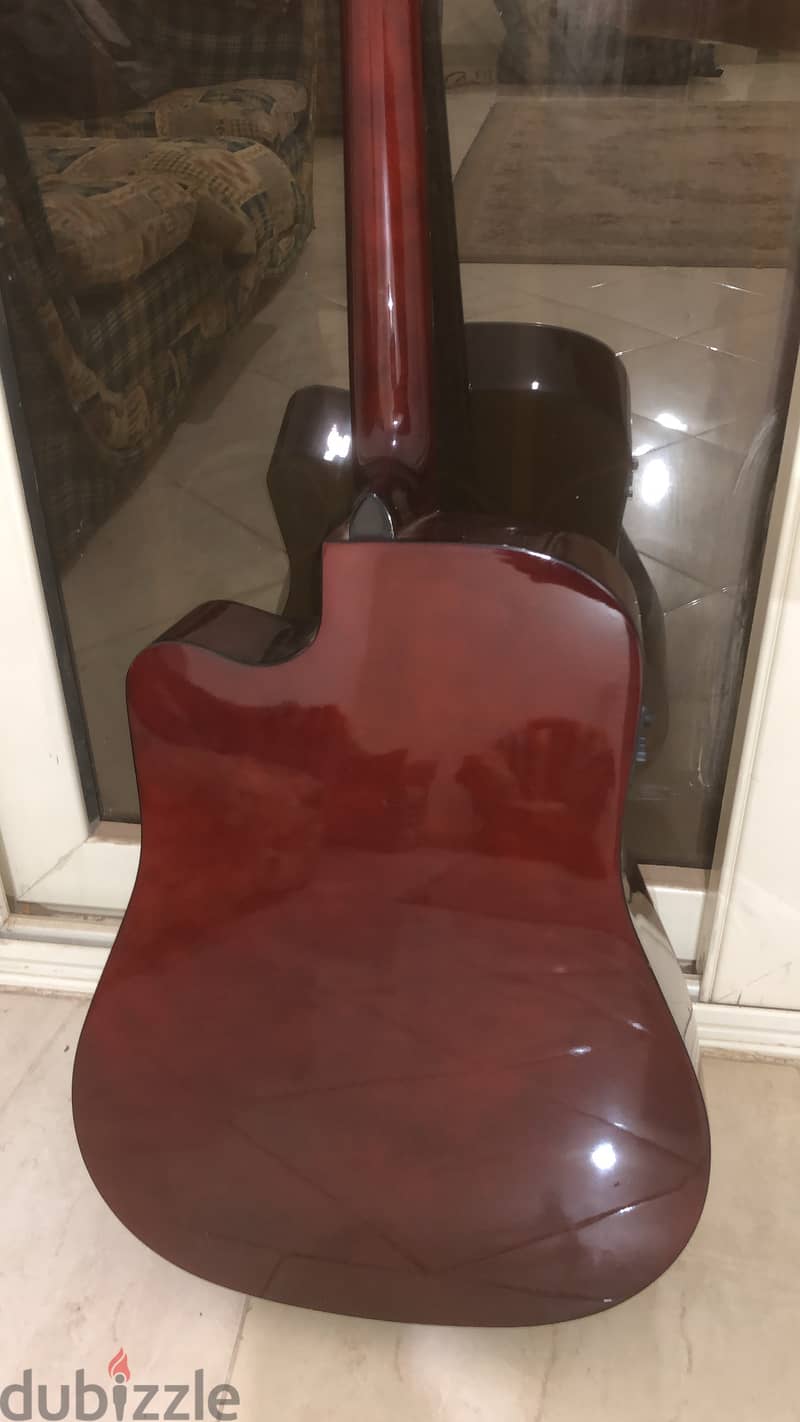 Acoustic Concert Guitar / Fender SA-105CE Cutaway 4