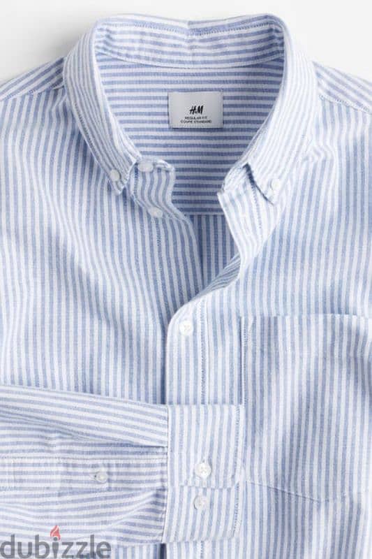 H&M Regular Fit Oxford Shirt. 0