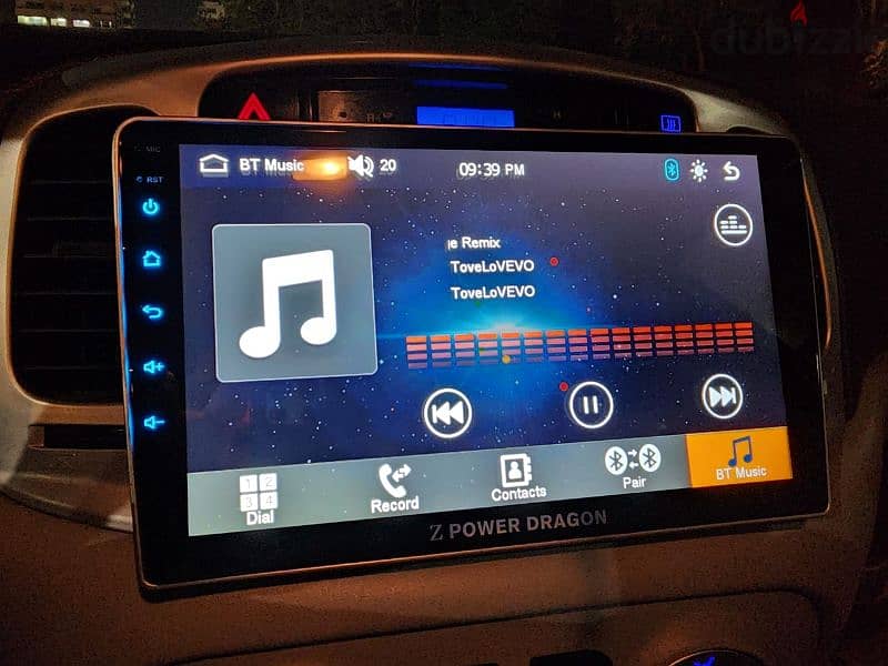 شاشة z power dragon  فيها android auto و apple car play 4