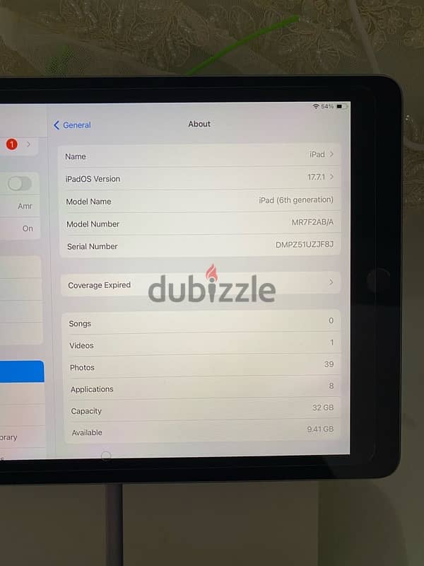 ipad 6 2018  32 gb with box 0