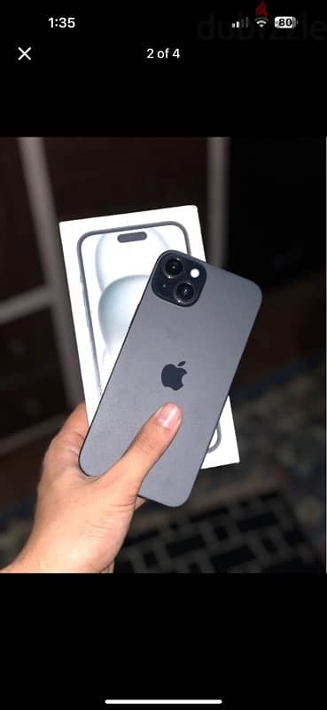 iphone 15 plus 100% 128g لسه في ضمان ابل