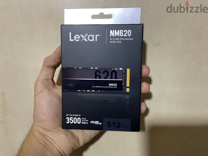 Lexar ssd m. 2 nvme 512 gb جديد متفتحش بالضمان 0