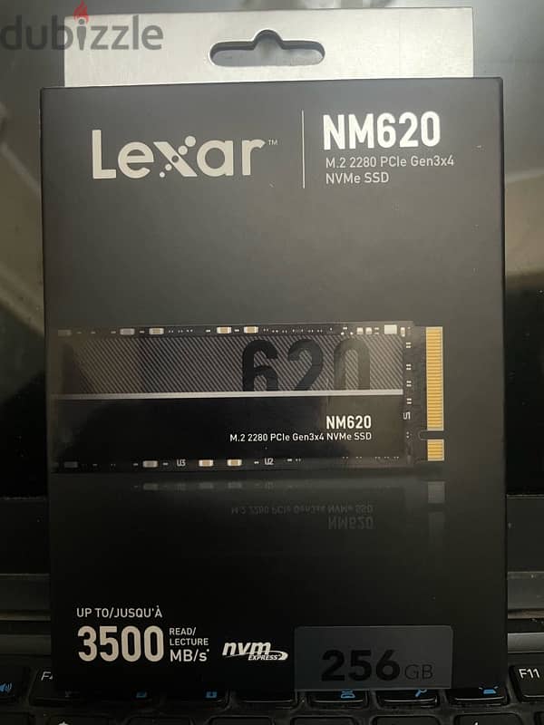 Lexar ssd m. 2 nvme 256 gb جديد ضمان ٣ سنوات 0