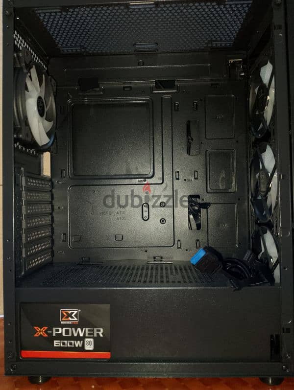 XIGMATEK Master X Gaming MID-TOWER CASE Rainbow RGB Fans 600W PSU 4