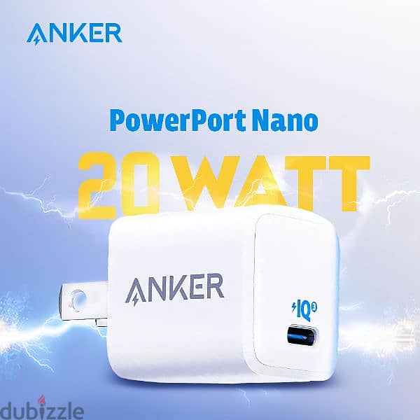 شاحن انكر سرع ٢٠ واط قابل للطى Anker charger  مناسب لل ايفون iphone 0