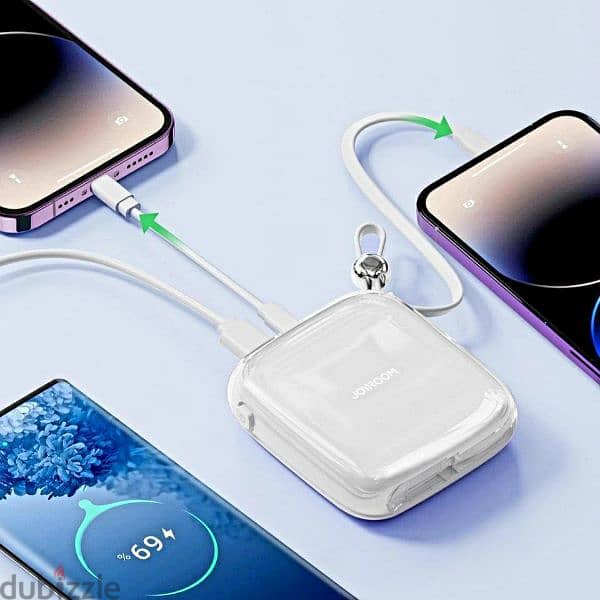 JOYROOM Power Bank -   باور بنك جوي رووم مدمج به وصلة لايتنج للايفون 0