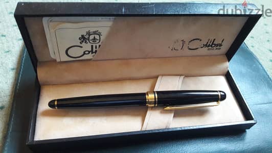 قلم حبر اصلي جديد مطلي دهب  Colibri London Fountain Pen