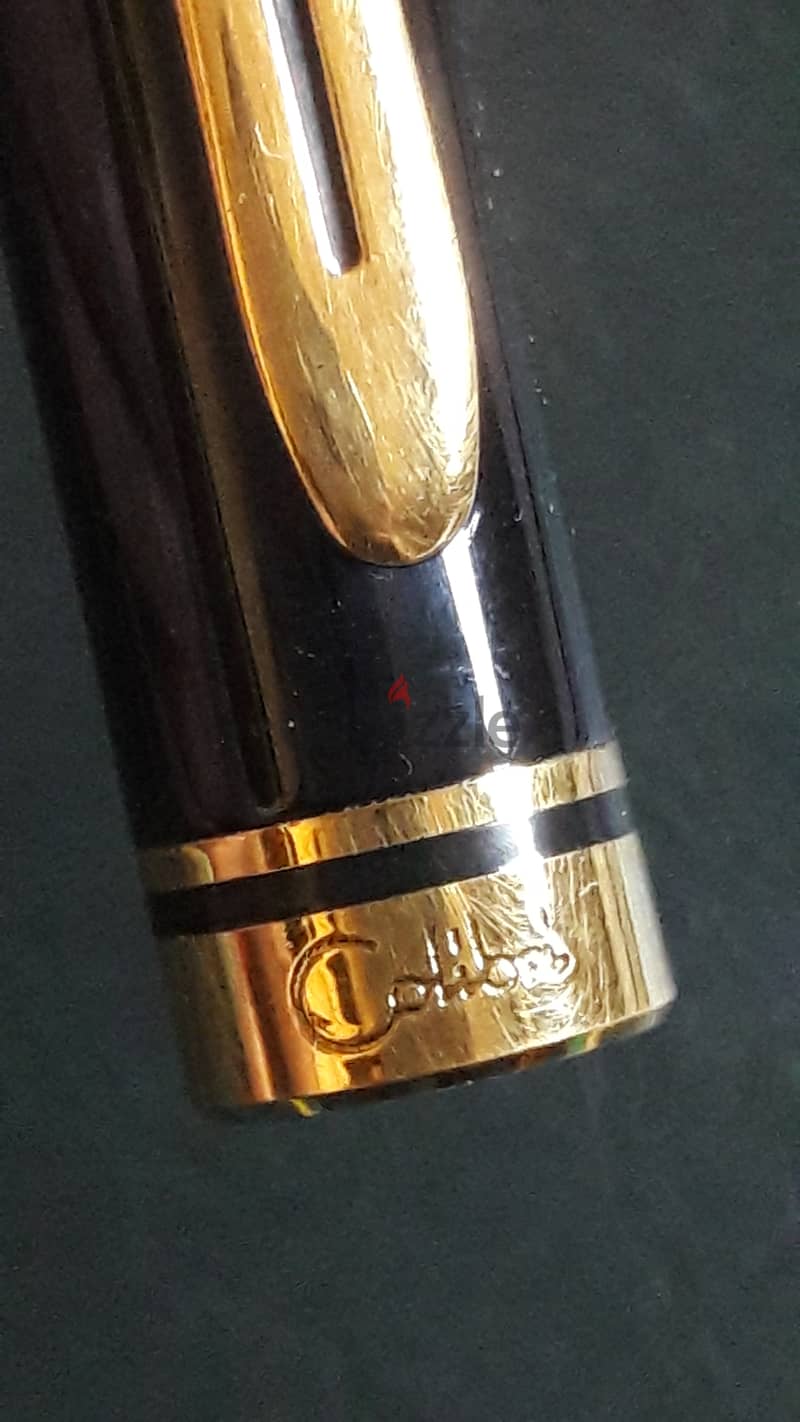 قلم حبر اصلي جديد مطلي دهب  Colibri London Fountain Pen 6