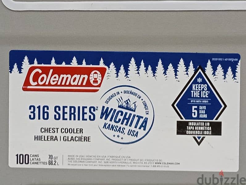 ايس بوكس كولمان امريكي 70 كوارتIce box Coleman 316 Series 70QT/66L 1