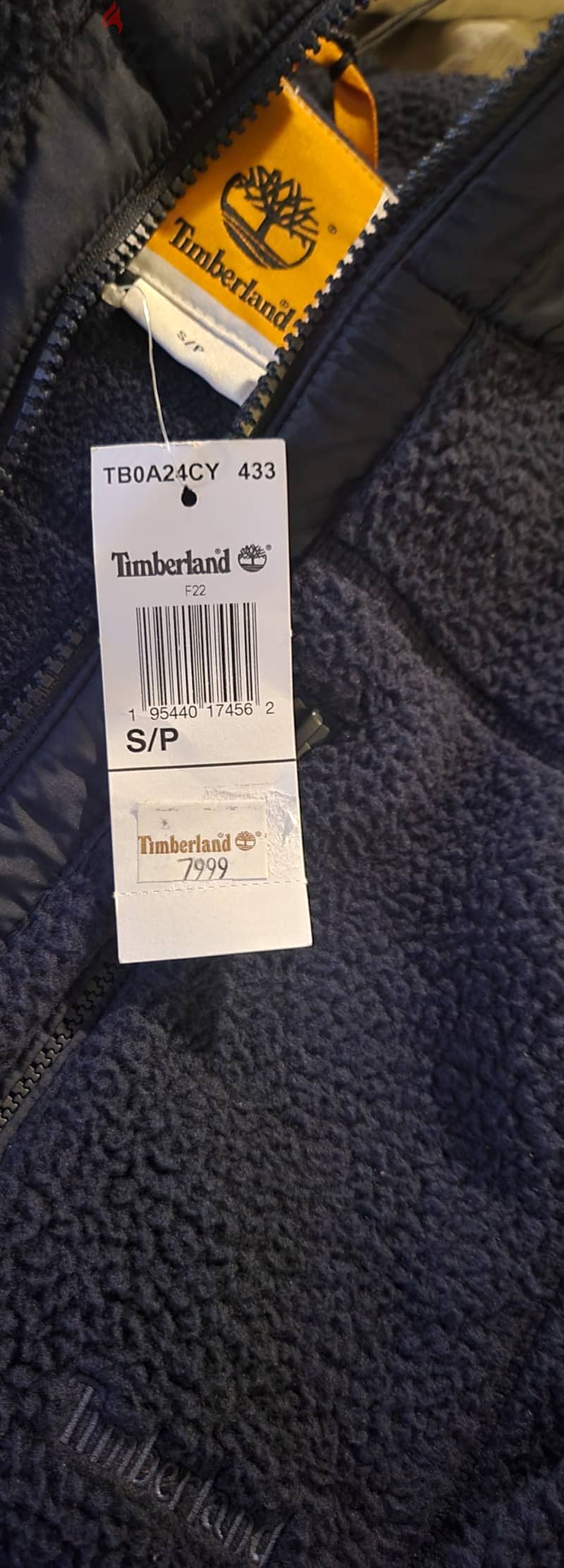 Jacket Timberland new and original small size dark blue 2