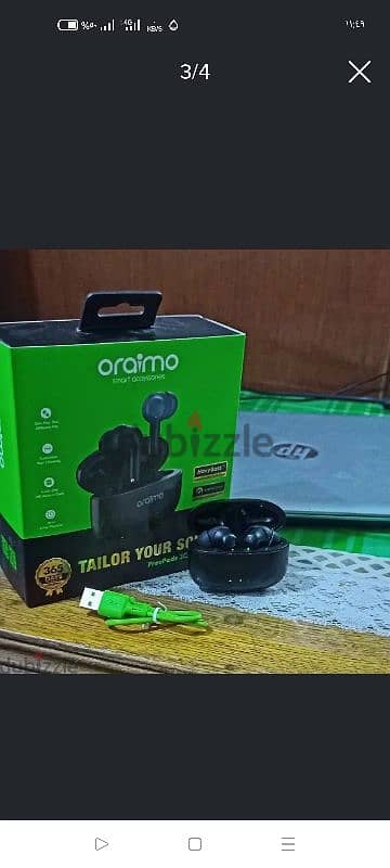 سماعات oraimo freebuds 3c سوداء 1