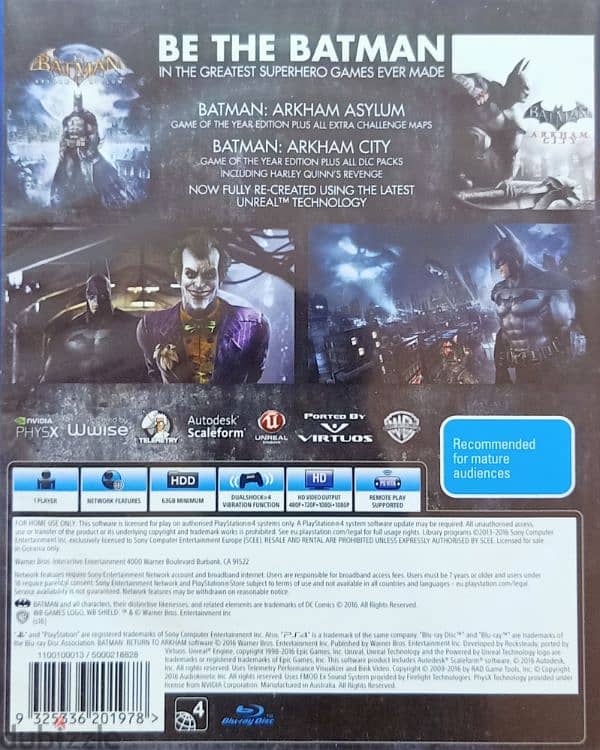 Batman Return To Arkham Collection 2