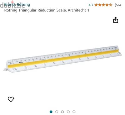 Rotring Triangular Reduction Scale, Architecht 1