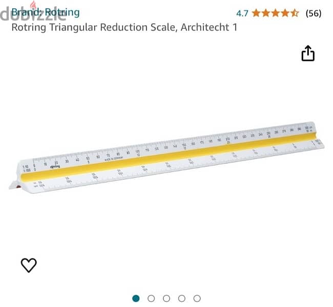 Rotring Triangular Reduction Scale, Architecht 1 0