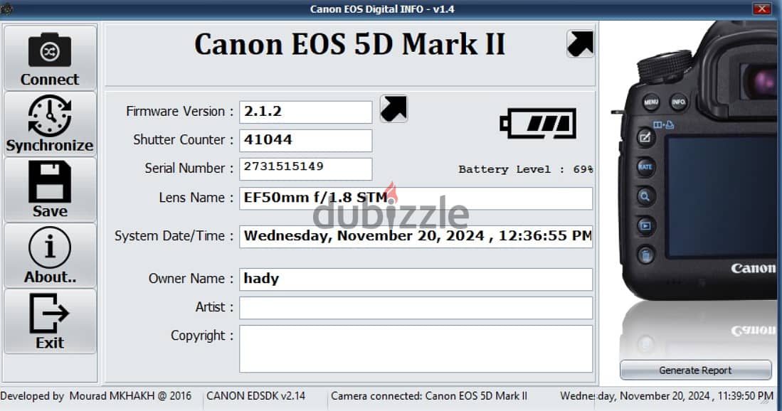 Canon 5d mark ii with canon 50 mm stm lens 7