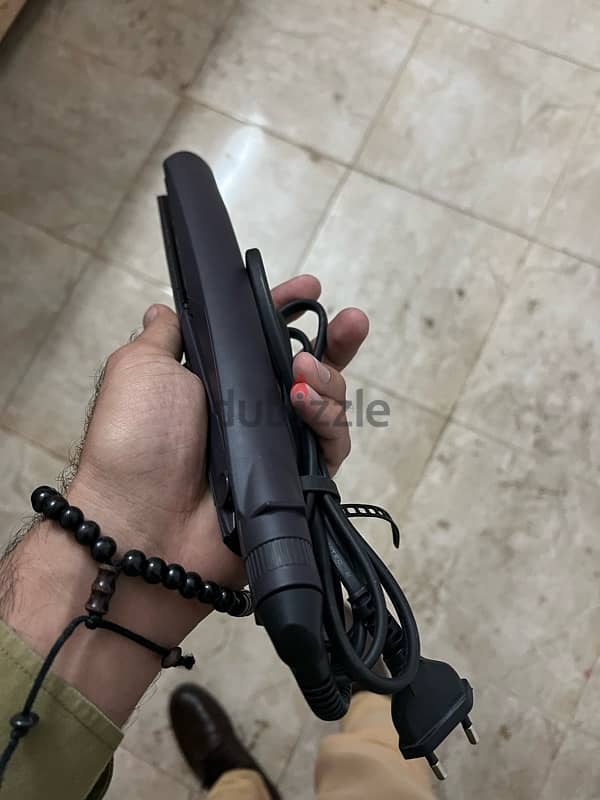 babyliss 2 in 1 hair straightener and curler مكواة شعر بابيليس 4