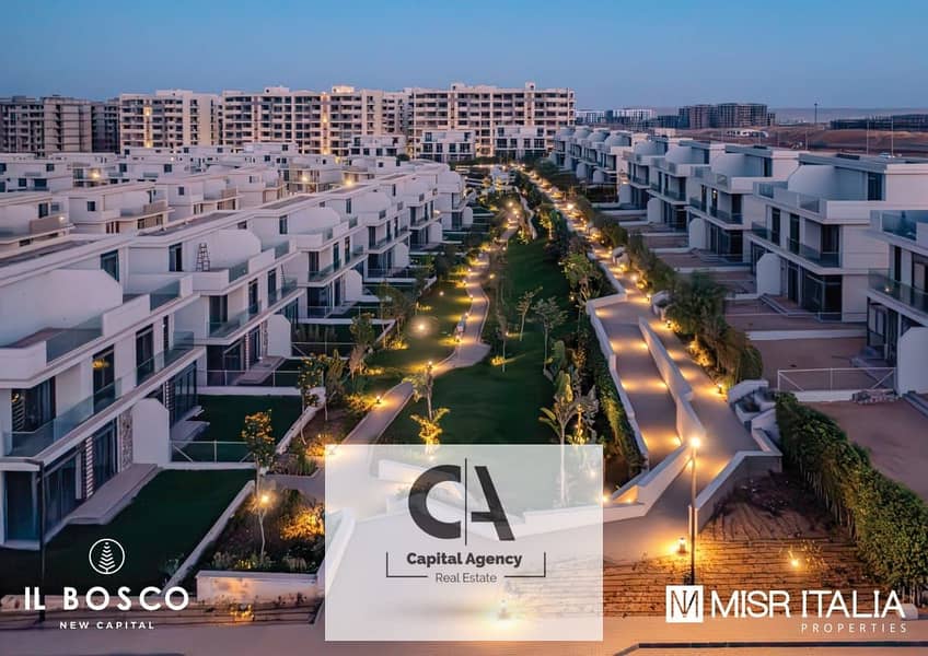 With a 5% down payment a 3 room apartment for sale in the heart of the capital in installments for the longest payment period in Il Bosco Compound 0