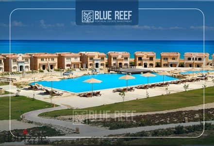 Chalet Sea+Pool View With Lowest Price For Sale In Telal - Ain Sokhna