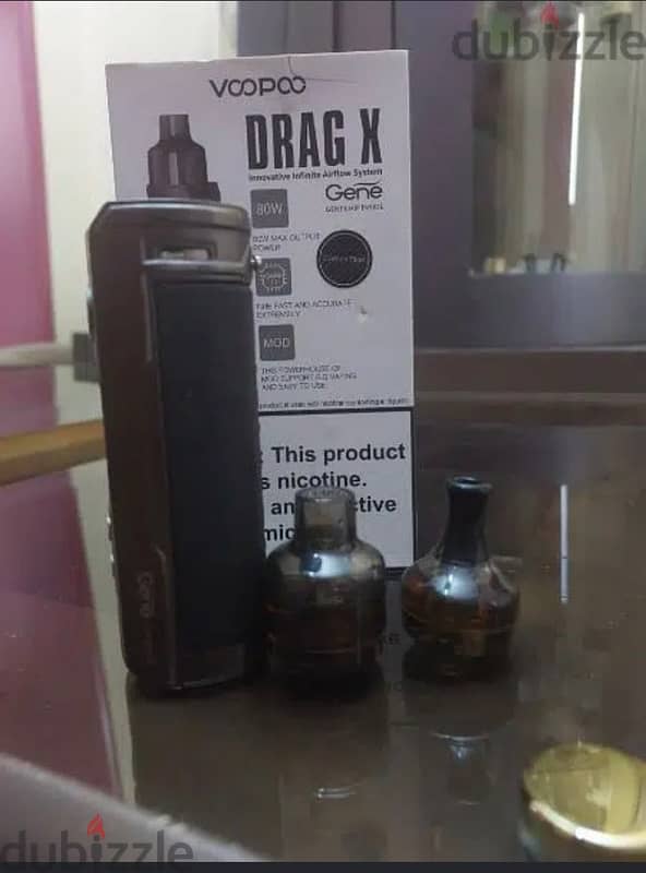 vapeفيب drag xدراج x 80watt معاها تانكين 2