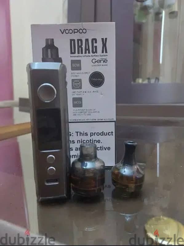 vapeفيب drag xدراج x 80watt معاها تانكين 3