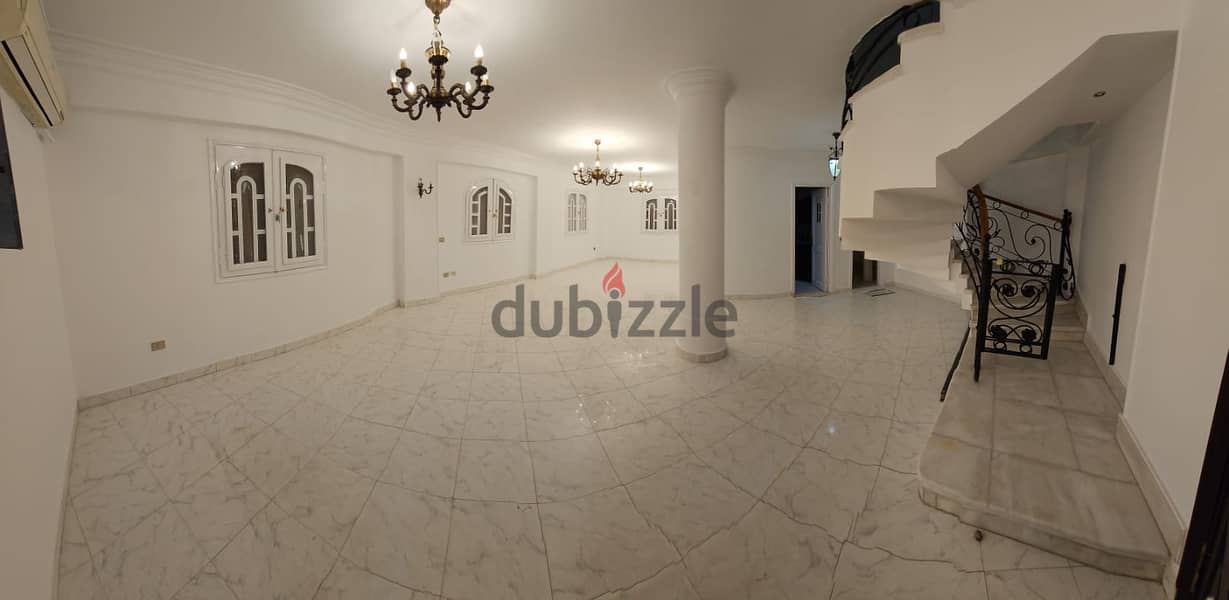 دوبلكس رائع للايجار بفيلات الحى الاول التجمع الخامس Duplex for Rent 0