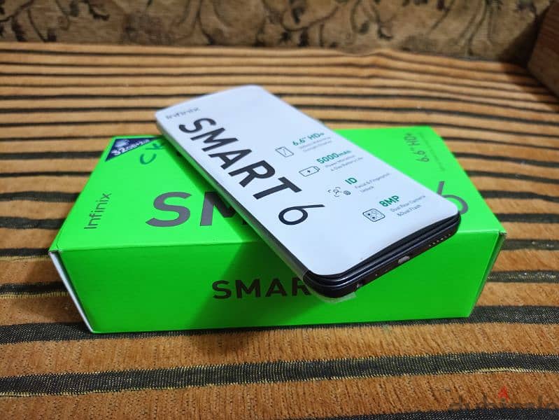 موبایل انفینکس Infinix SMART6 زیرو بكل مشتملاته فتح كرتونه فقط زيرو 0