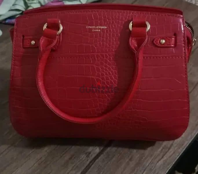 DAVID JONES RED HANDBAG 0