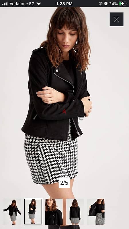 defacto women black jacket جاكيت حريمي ديفاكتو 2