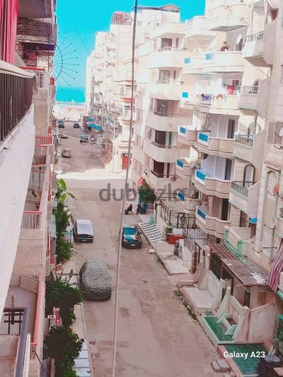 شقة فخم للبيع في الإسكندرية شاطئ النخيل  140م (3نوم )خطوات قليلة البحر