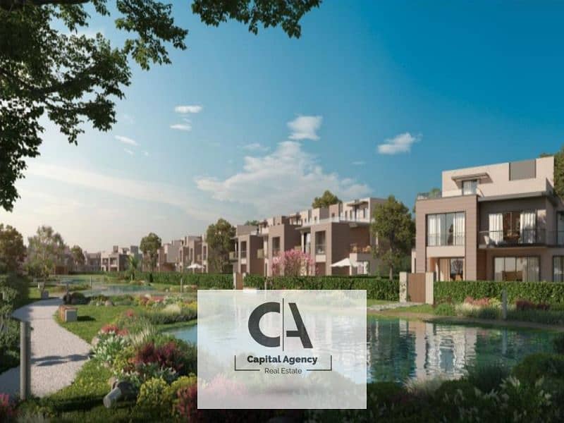 شقه 3 غرف فيو لاند سكيب بمقدم 5% فقط في اكتوبر كمبوند جاردن ليكس Garden lakes 0