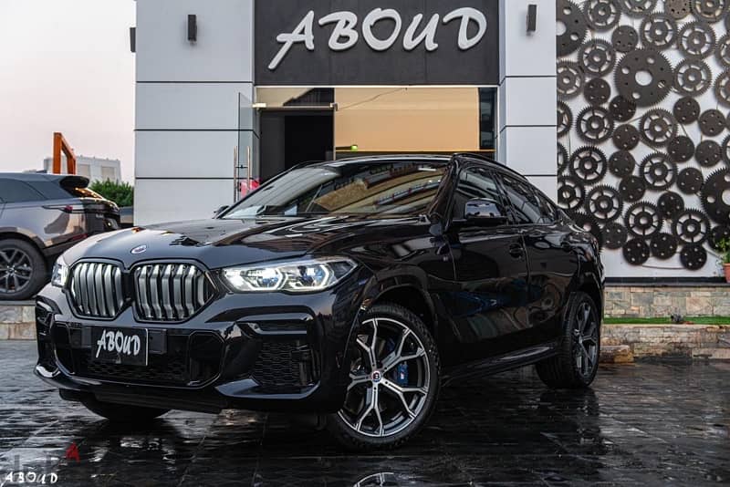 BMW X6 M50 2023 فقط الفان كم الموتور الكبير 0