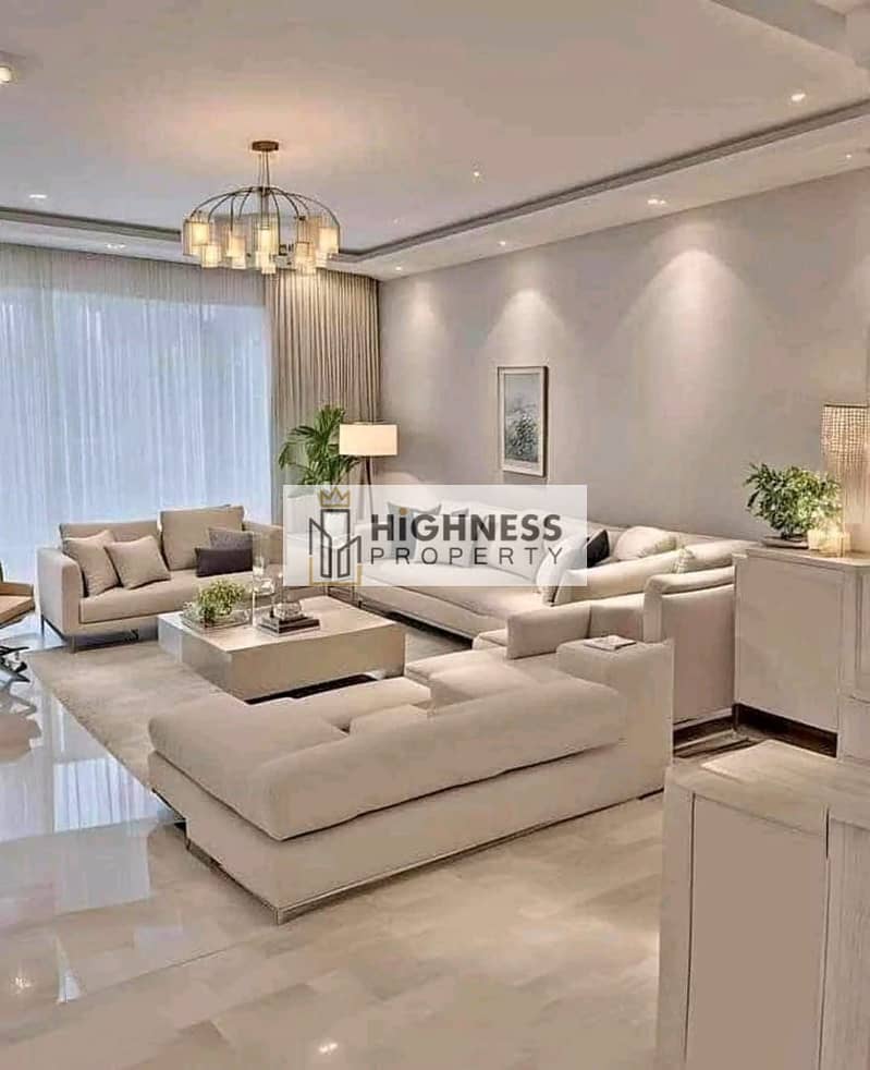 Finished apartment with immediate receipt for sale in Sat The heart of the Fifth Settlement, minutes from the American University and next to Shorouk 0