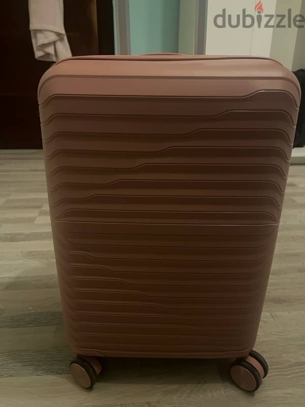 pink cabin size suitcase 2